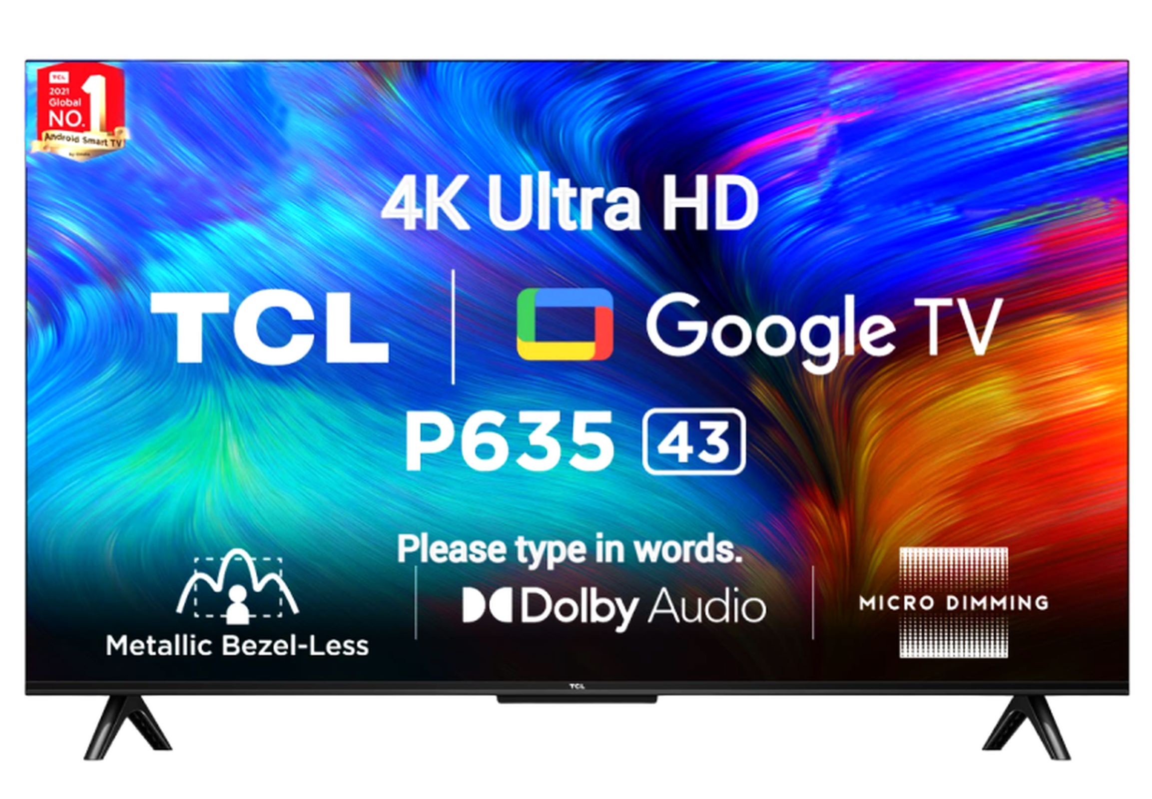 Televizor 43" TCL 43P635, Black, SmArtel TV