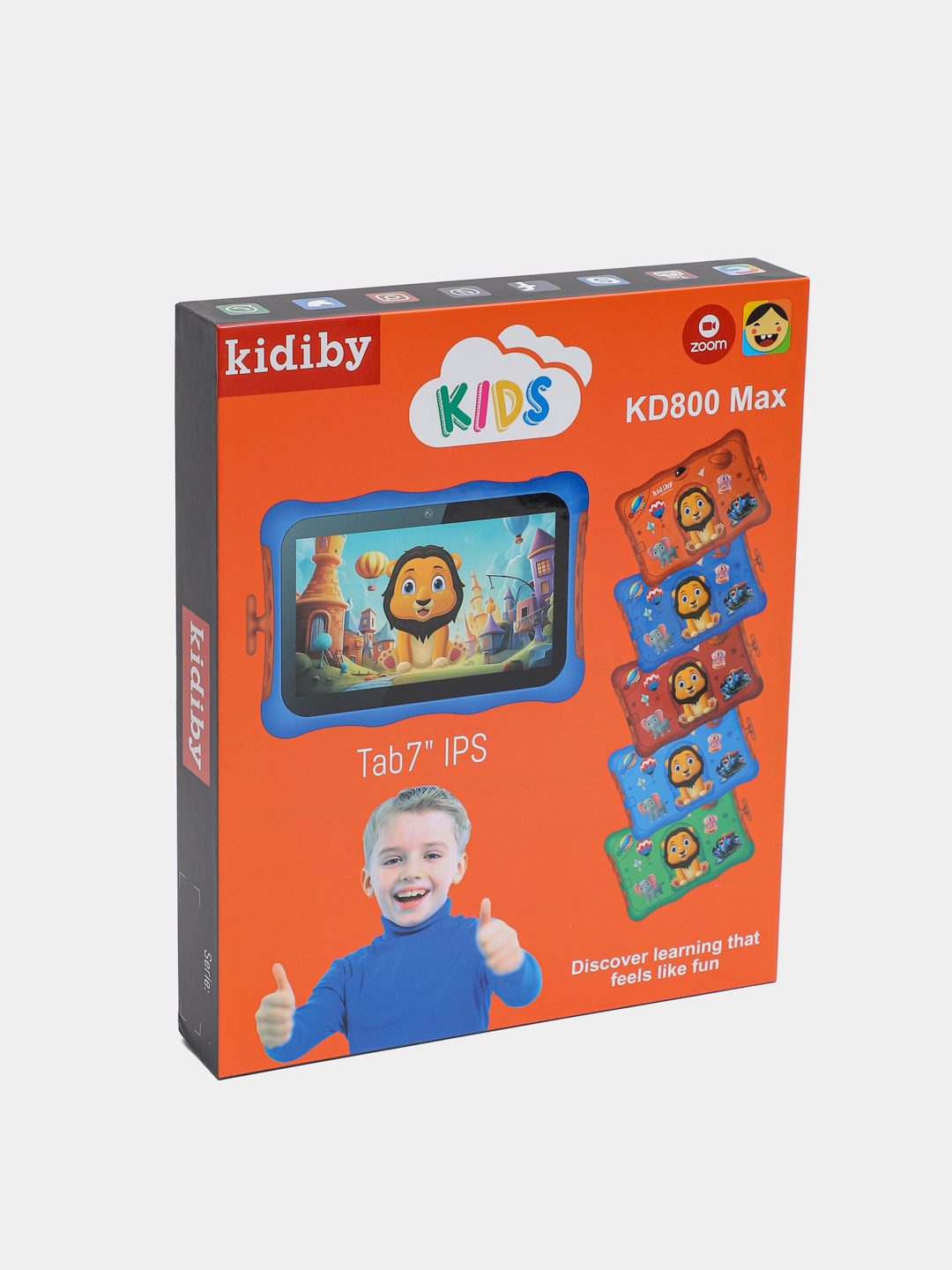 Детский планшет Kidiby KD800 Max, Android 14, 8 ГБ + 256 ГБ