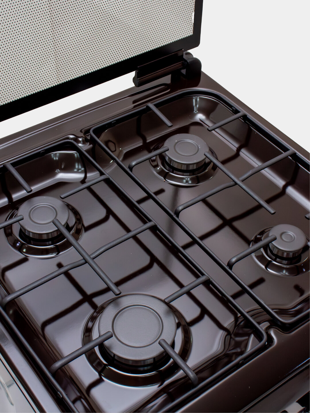 Газовая плита ROSSO KABSA 40 Brown, 4 конфорки с электроподжигом