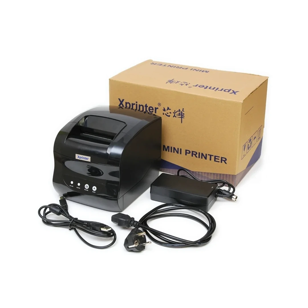 Термопринтер для этикеток штрихкодов Xprinter XP-365B