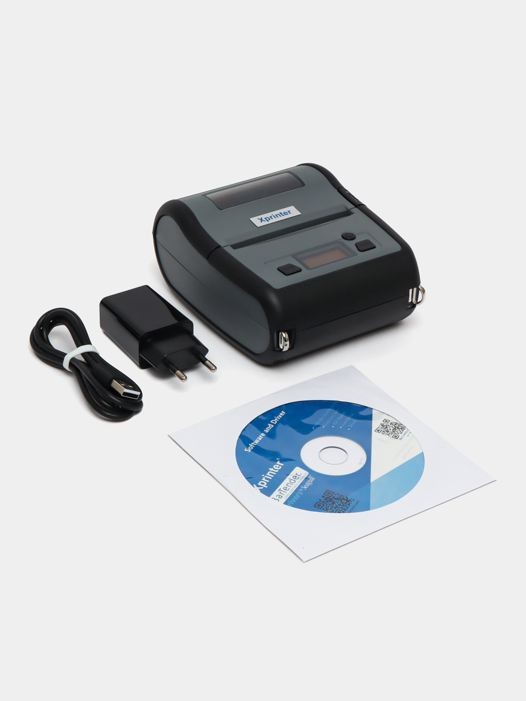 Термопринтер этикеток Xprinter XP-P324B Portable 80 mm 70mm/s USB+Bluetooth
