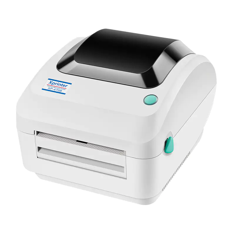 Etiketka va lenta chiqarish uchun termoprinter Xprinter XP-470B, 4", 152 mm/s, USB + LAN